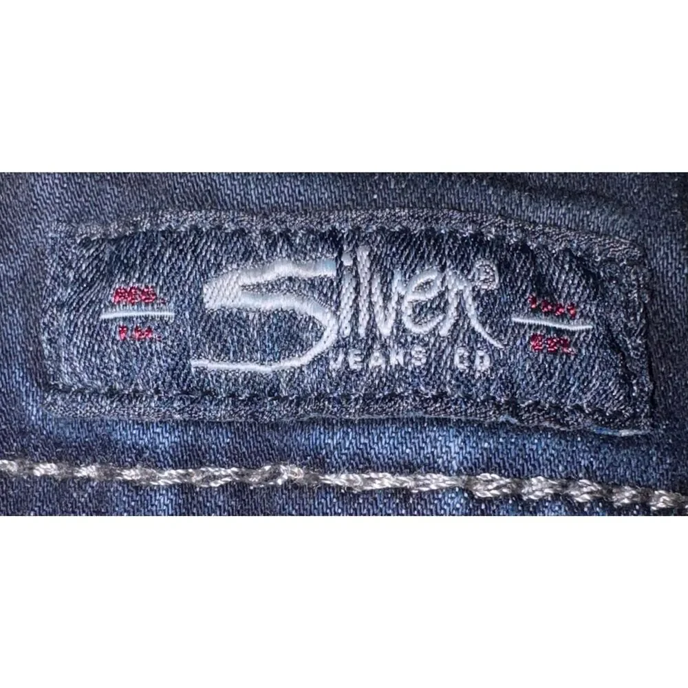 Silver suki slim boot cut jeans size 18/31